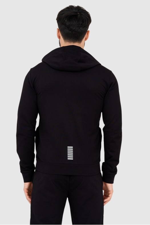 EA7 Black men's hoodie