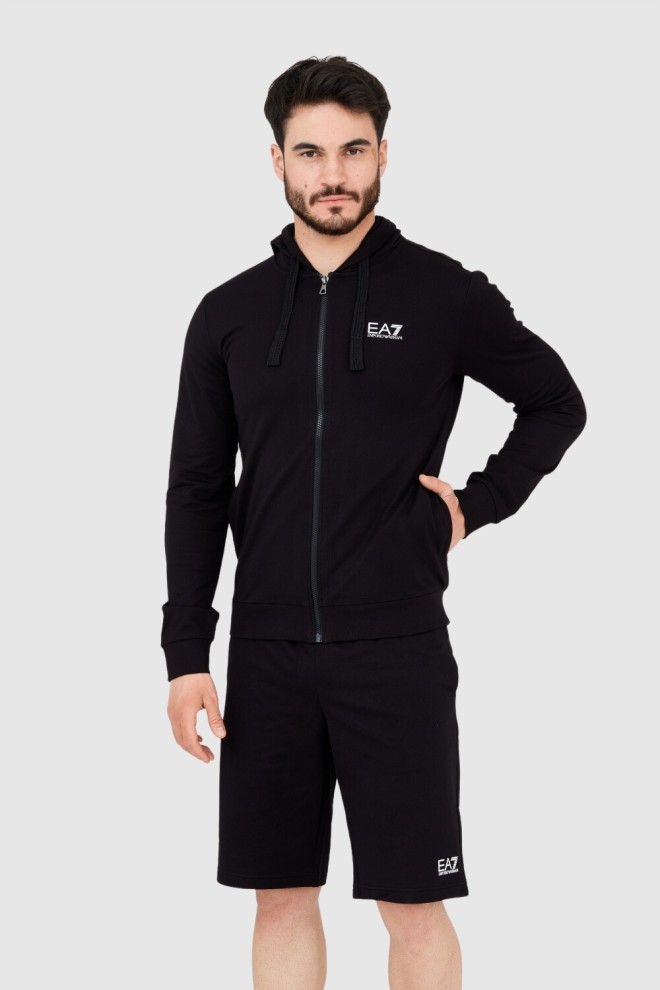 EA7 Black men's hoodie