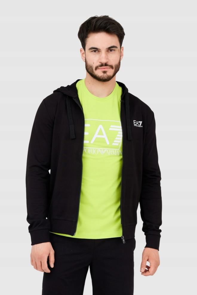 EA7 Black men's hoodie