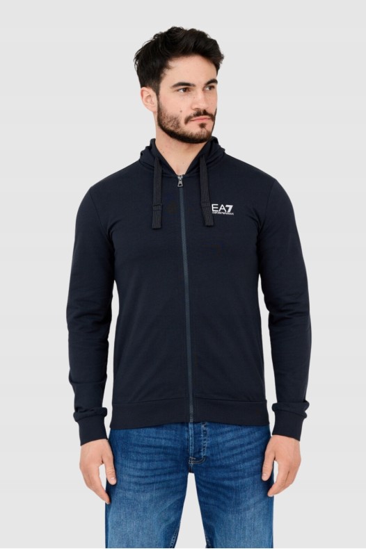 EA7 Navy blue men's hooded...