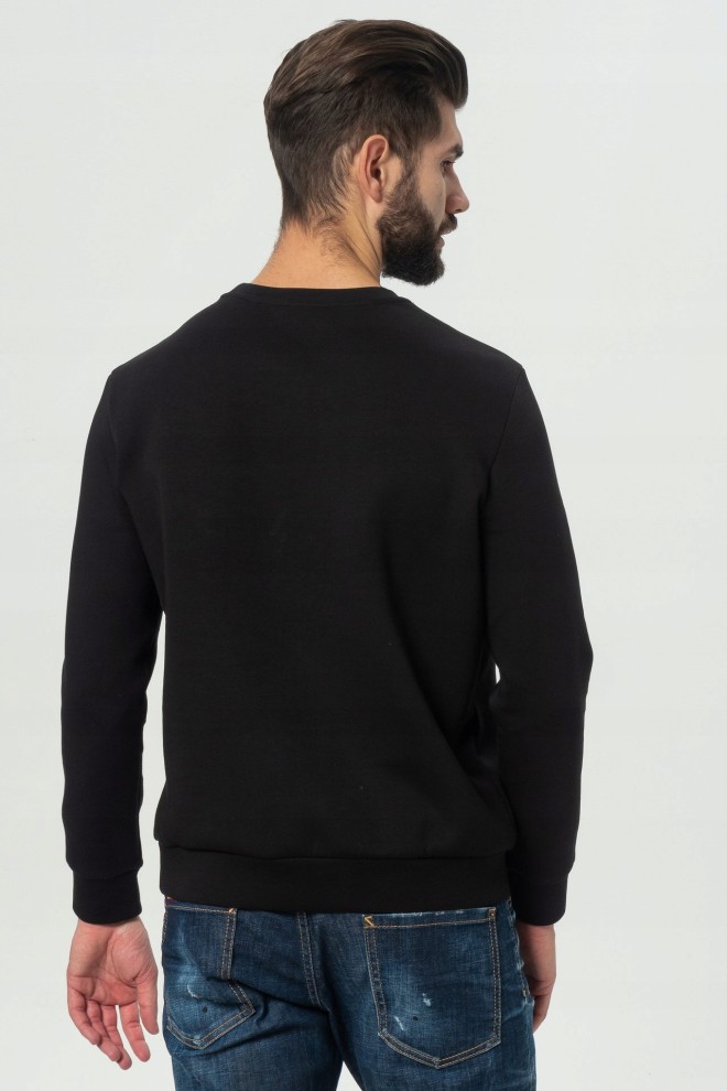 EMPORIO ARMANI Black men's logo sweatshirt