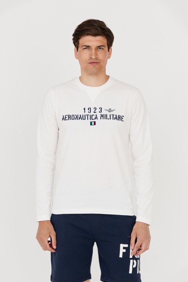 AERONAUTICA MILITARE Men's white longsleeve