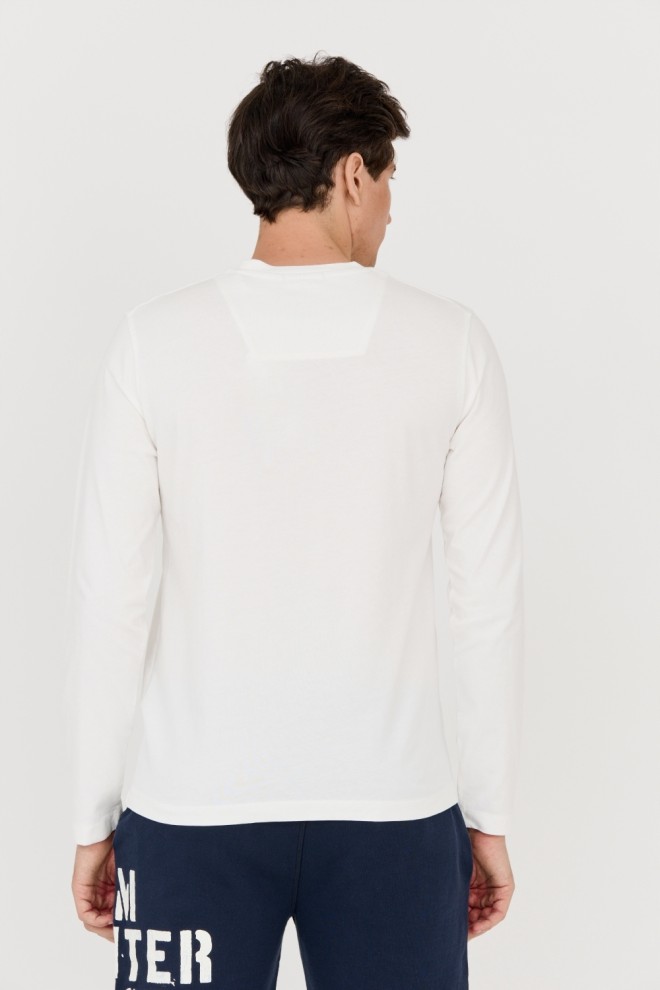 AERONAUTICA MILITARE Manșon lung alb pentru bărbați