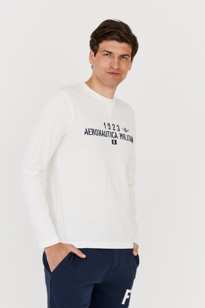 AERONAUTICA MILITARE Men's white longsleeve