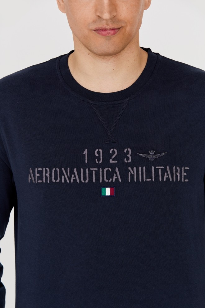 AERONAUTICA MILITARE Чоловічий темно-синій лонгслів