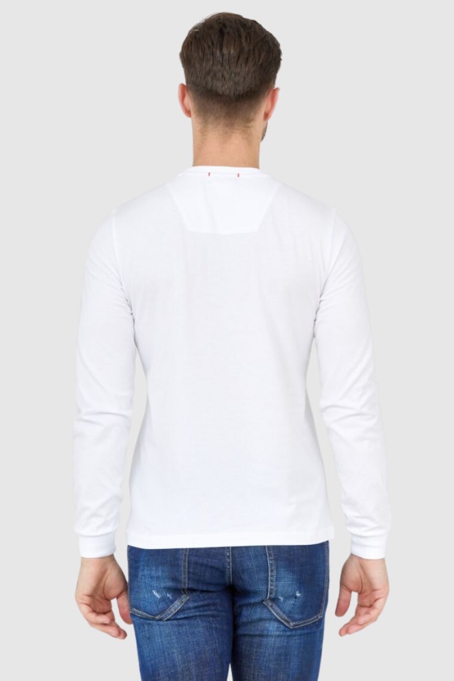 AERONAUTICA MILITARE White men's longsleeve with velvet logo