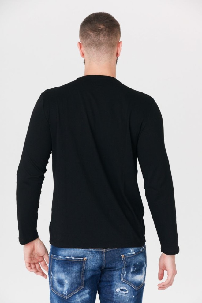 ARMANI EXCHANGE Czarny longsleeve męski z małym logo