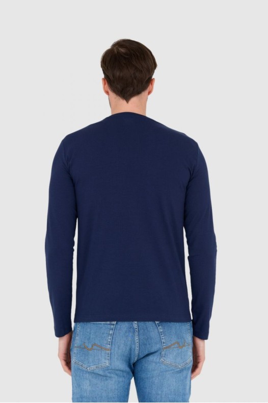 EA7 Manșon lung din bumbac...