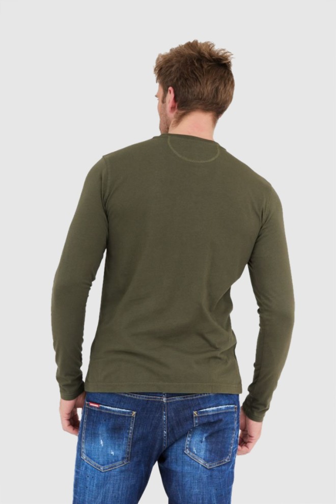 LA MARTINA Bărbați verde bumbac longleeve