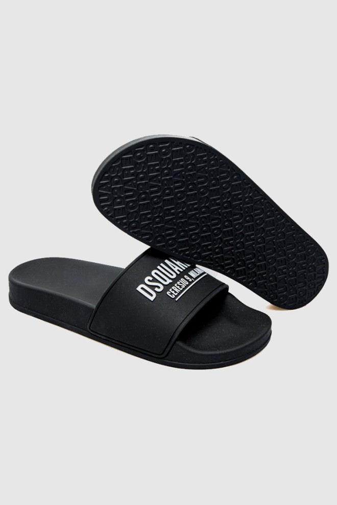 DSQUARED2 Black men's flip-flops