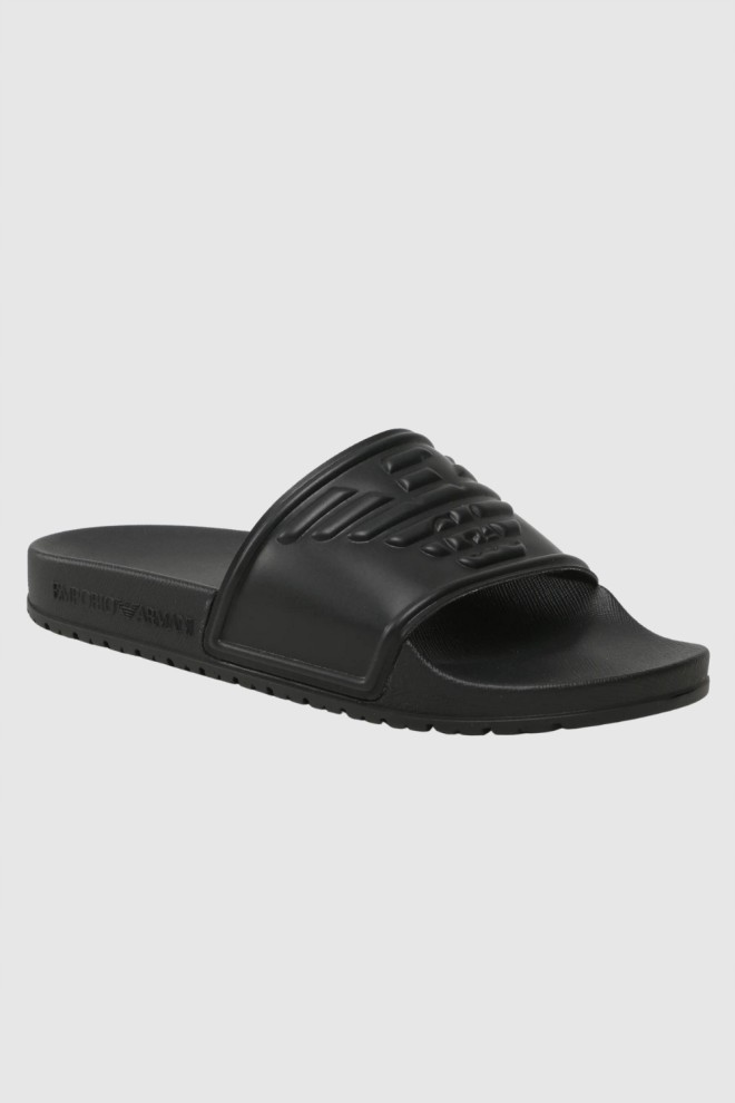 EMPORIO ARMANI Flip-flops cu logo negru