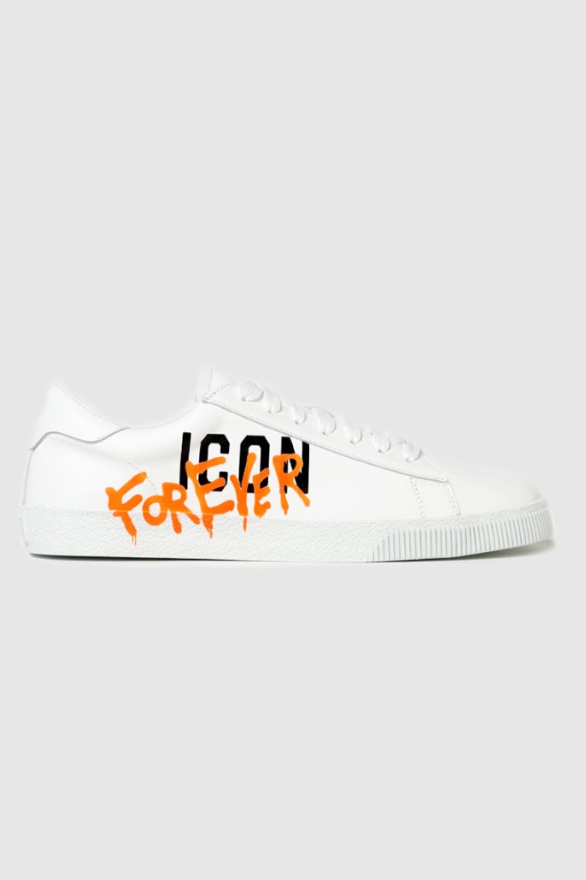 DSQUARED2 White men's icon forever sneakers