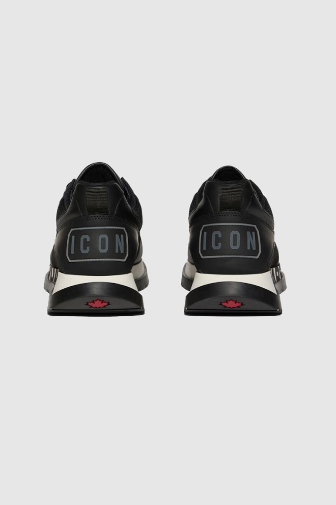 DSQUARED2 Black sneakers with logo on sole