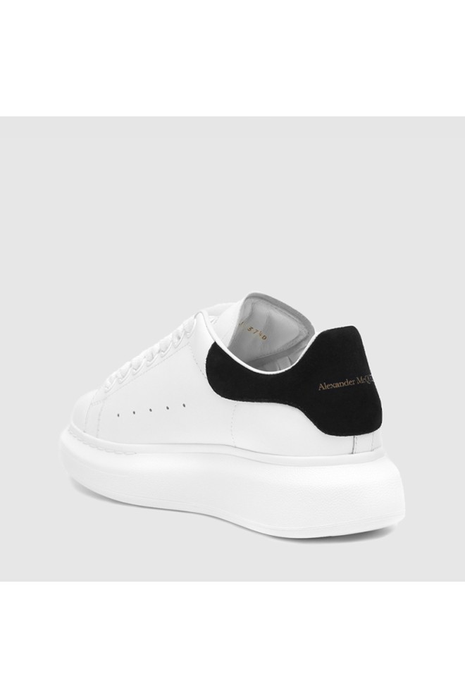 ALEXANDER MCQUEEN White women's sneakers with black stretch