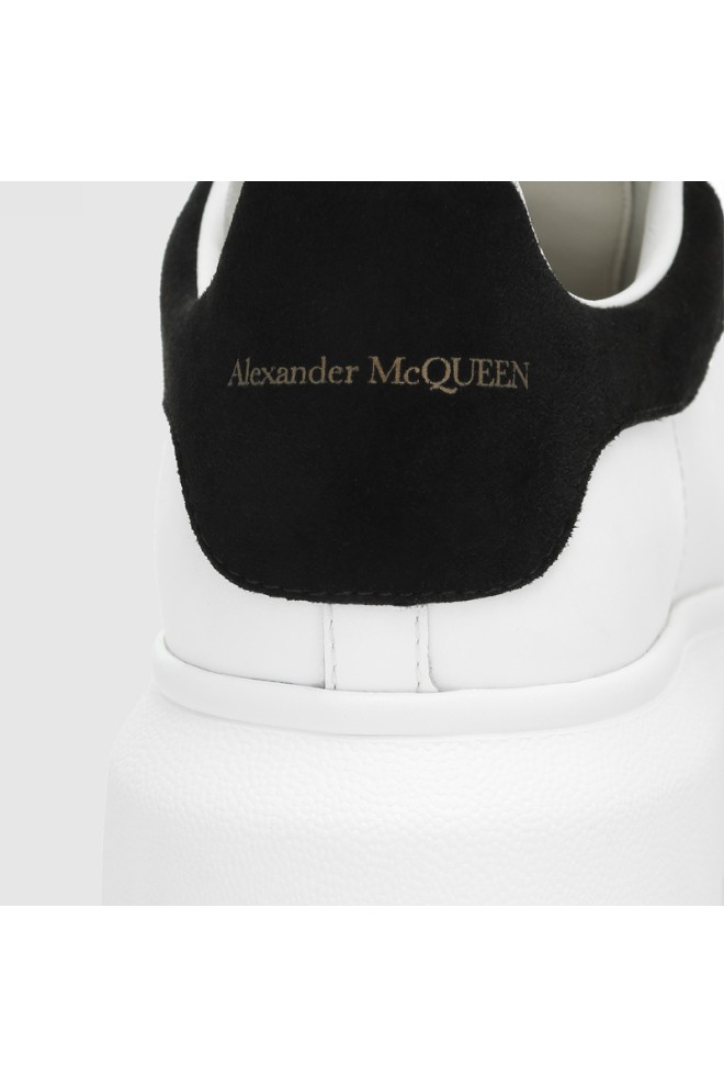 ALEXANDER MCQUEEN White women's sneakers with black stretch