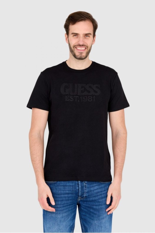 GUESS T-shirt black slim fit