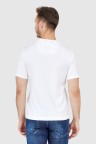AERONAUTICA MILITARE Biały t-shirt męski z aksamitnym logo