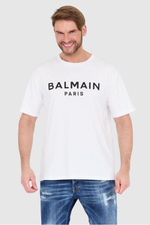 BALMAIN White men's t-shirt...