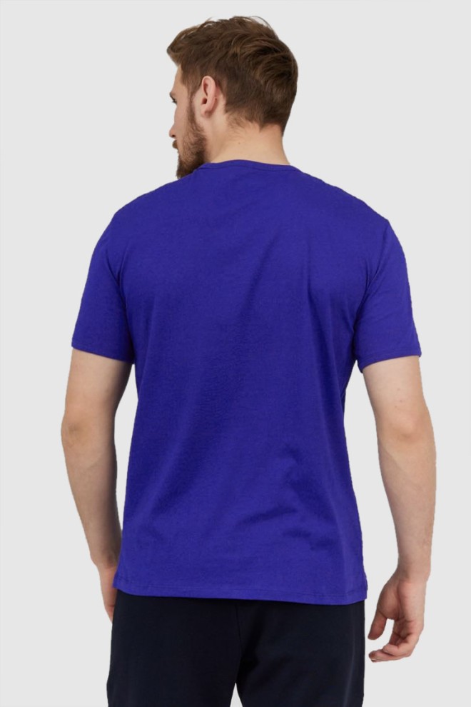 ARMANI EXCHANGE Blue men's logo t-shirt