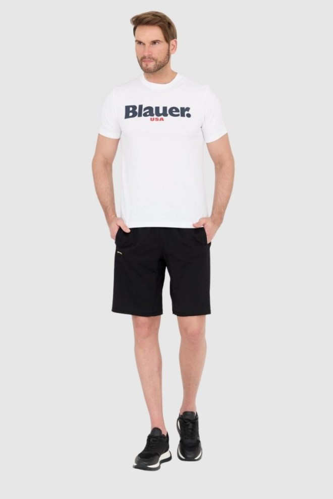 BLAUER White men's t-shirt with large logo