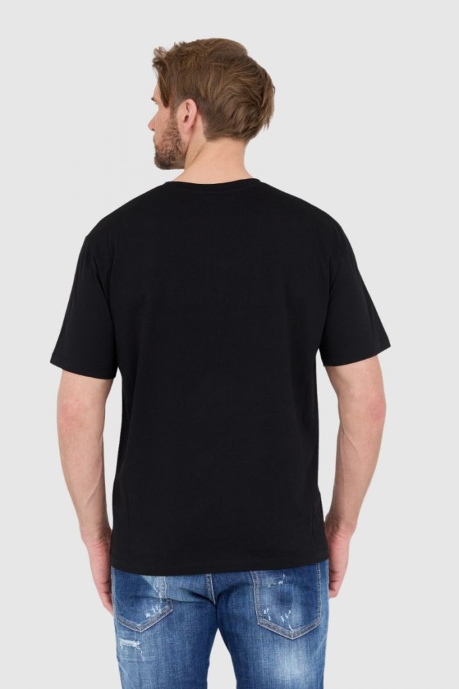 BALMAIN Tricou negru cu logo pentru bărbați
