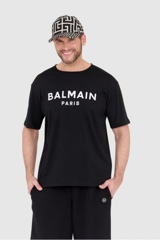 BALMAIN Black men's t-shirt...