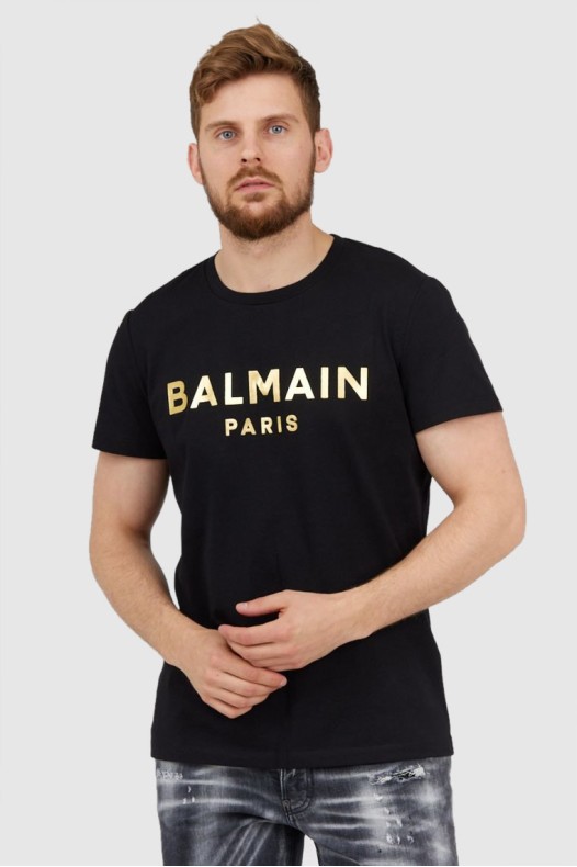 BALMAIN Black men's t-shirt...