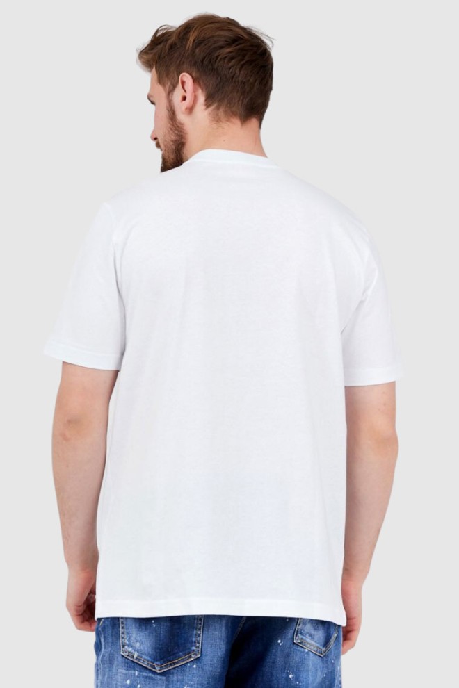 DIESEL White men's t-shirt with embossed logo