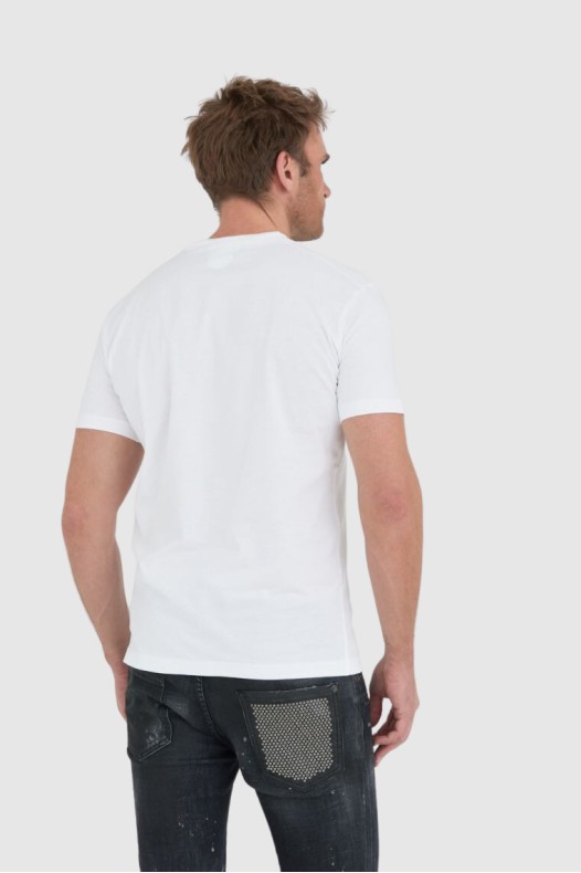 DSQUARED2 Tricou ibra alb...