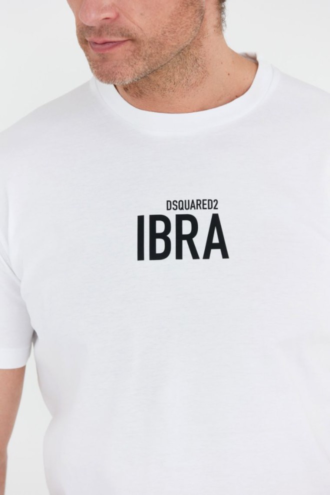 DSQUARED2 Tricou ibra alb pentru bărbați