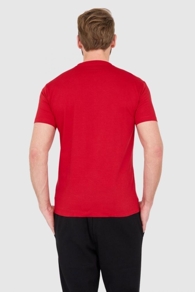 DSQUARED2 Red cotton t-shirt with large logo