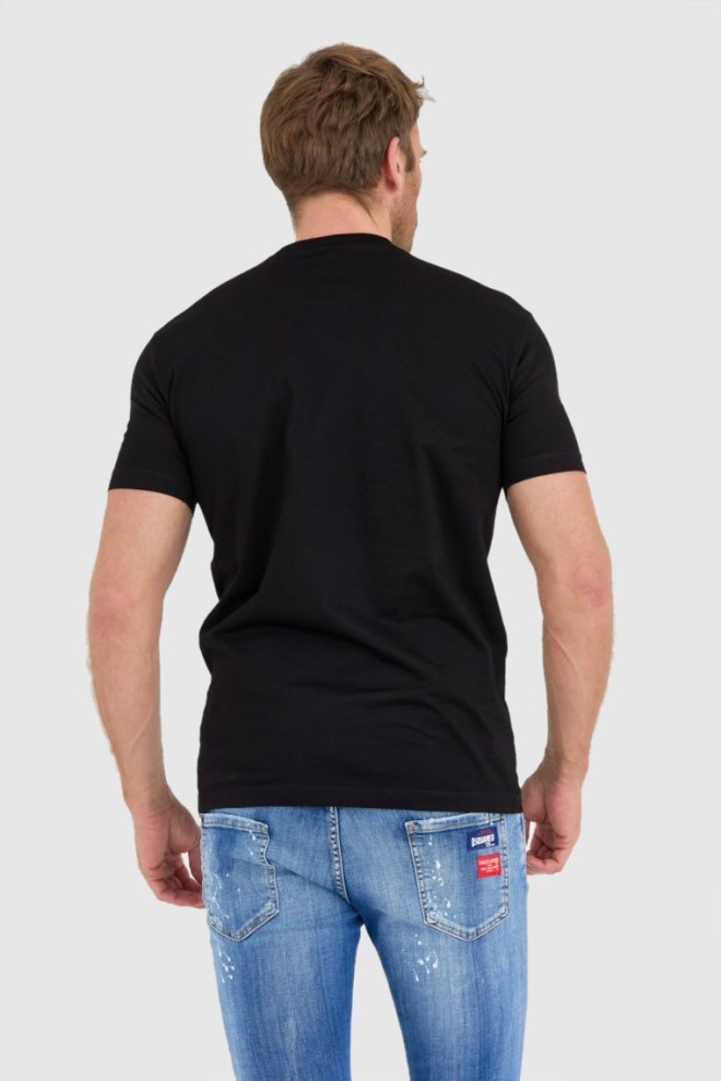 DSQUARED2 Black men's leaf buddy t-shit