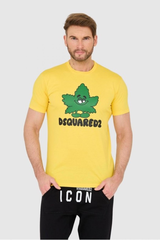 DSQUARED2 Жовта футболка з...