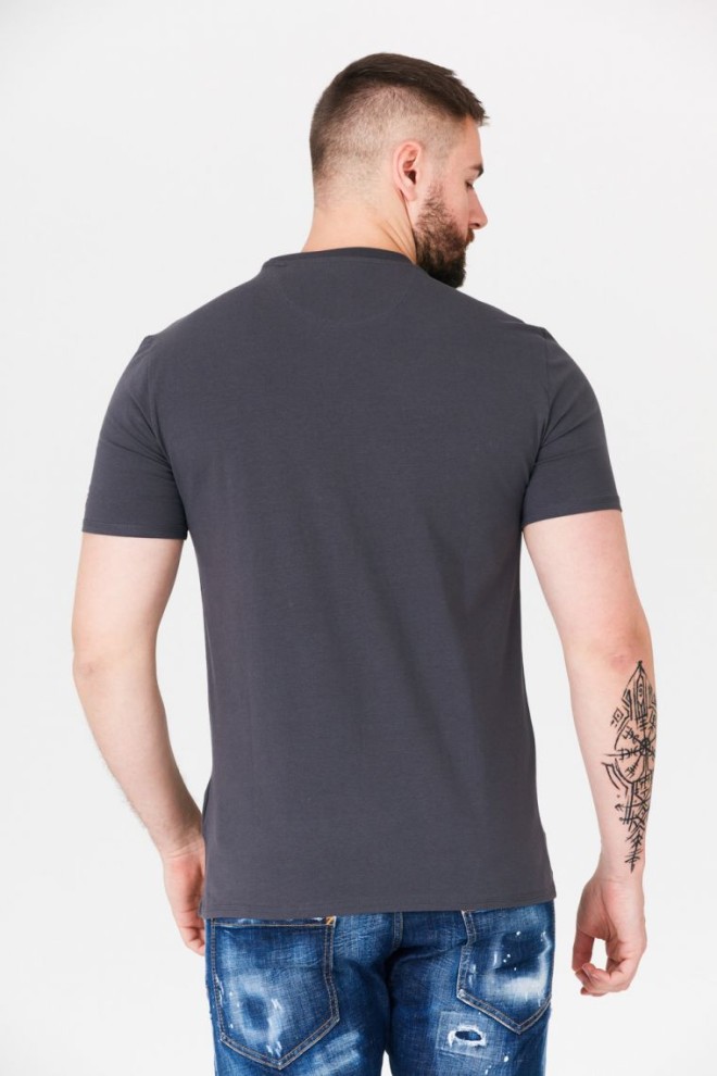 Tricou cu logo-ul bărbatului GUESS Graphite cu palmier
