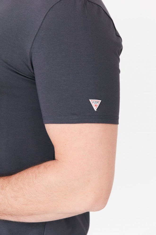 Tricou cu logo-ul bărbatului GUESS Graphite cu palmier