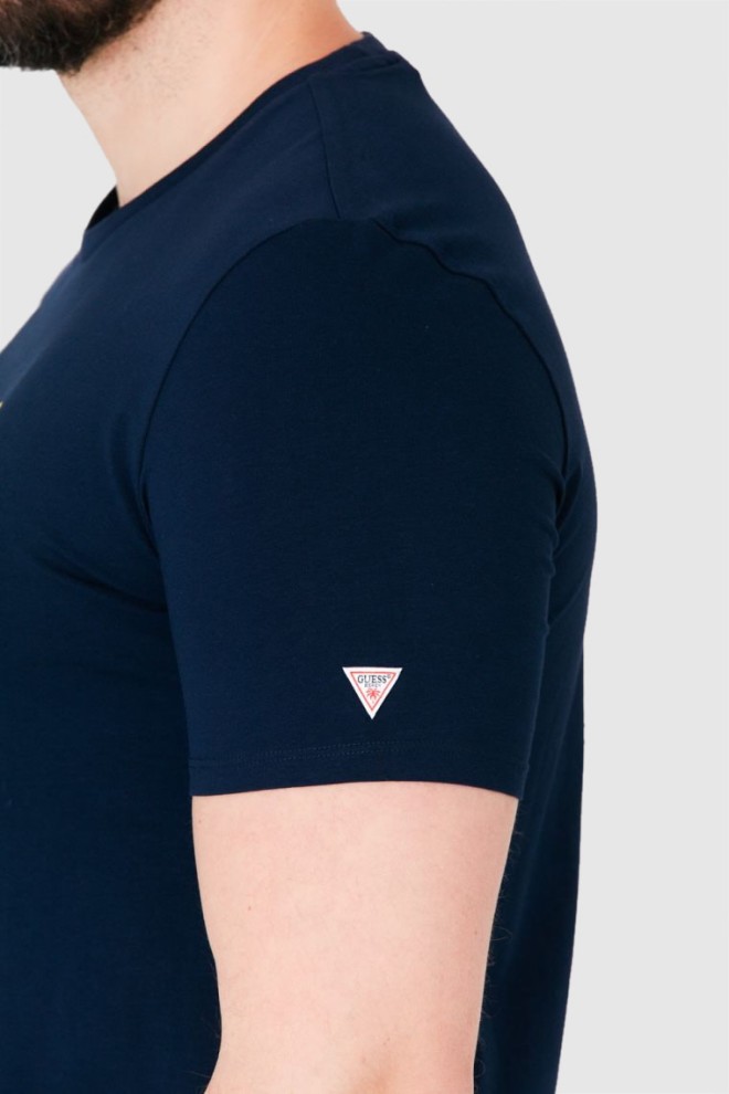 Tricou de plajă GUESS albastru marin pentru bărbați