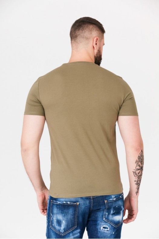 GUESS Khaki men's tee with...