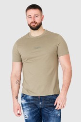 GUESS Khaki t-shirt męski z...