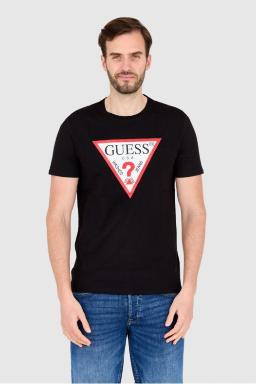 Футболка GUESS чорна облягаюча