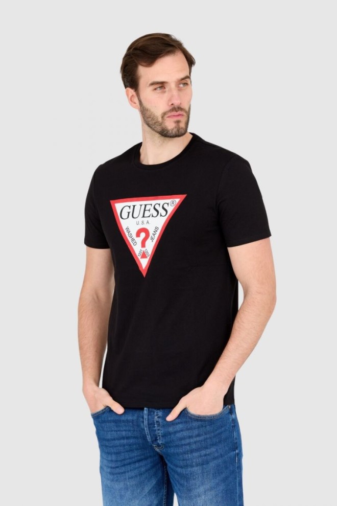 GUESS T-shirt black slim fit