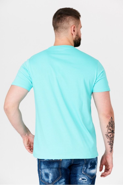 GUESS Tricou turcoaz pentru...
