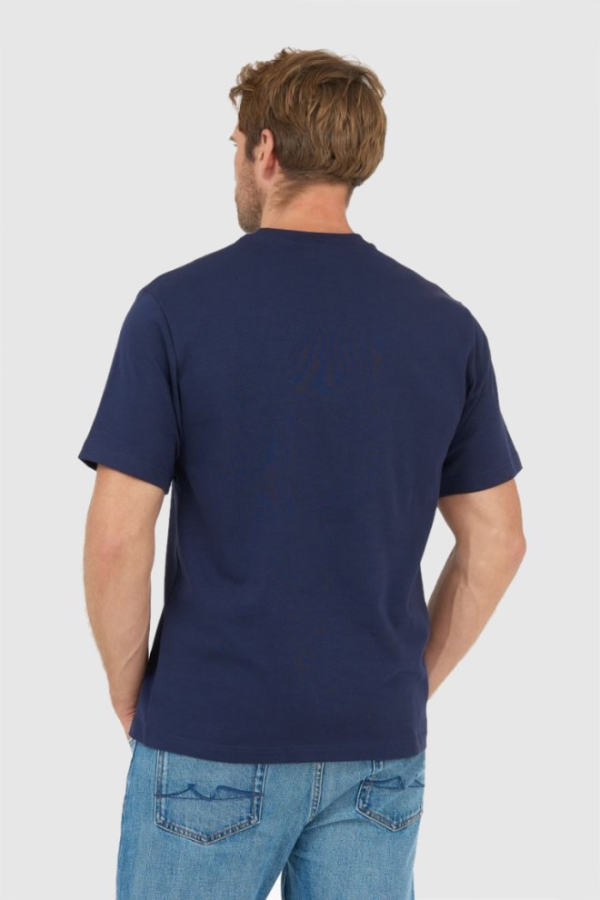 KENZO Men's navy blue t-shirt with embroidered logo