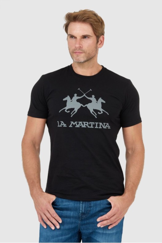 LA MARTINA Tricou negru...