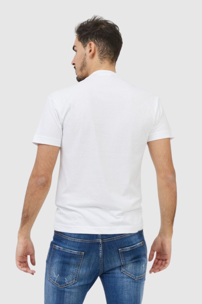 PALM ANGELS Tricou alb cu logo pentru bărbați