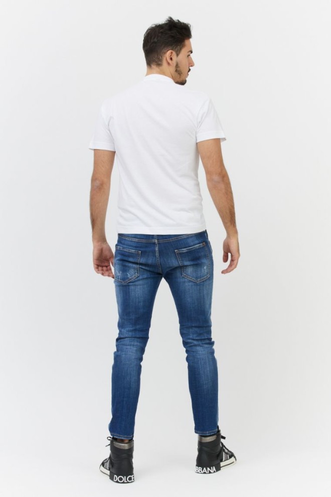 PALM ANGELS Tricou alb cu logo pentru bărbați