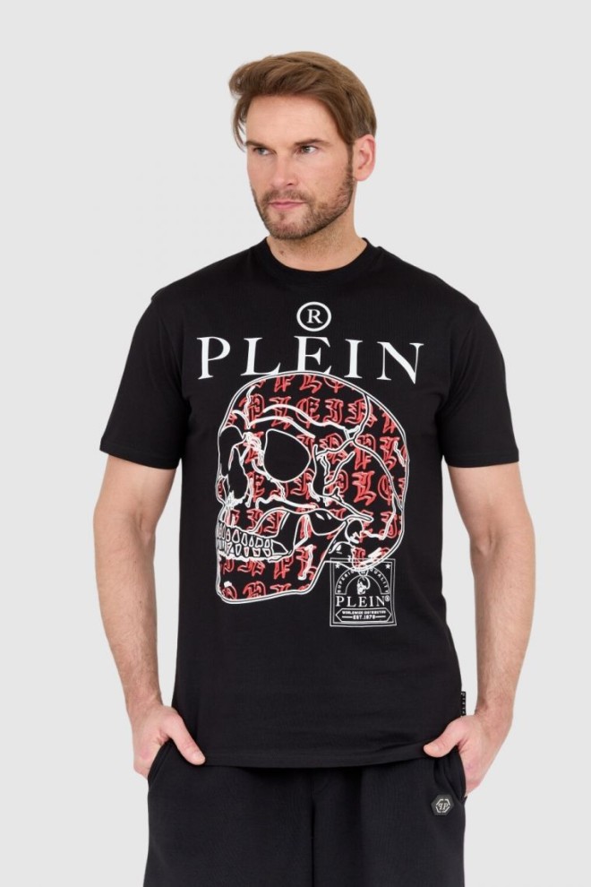 PHILIPP PLEIN Чорна чоловіча футболка з черепом