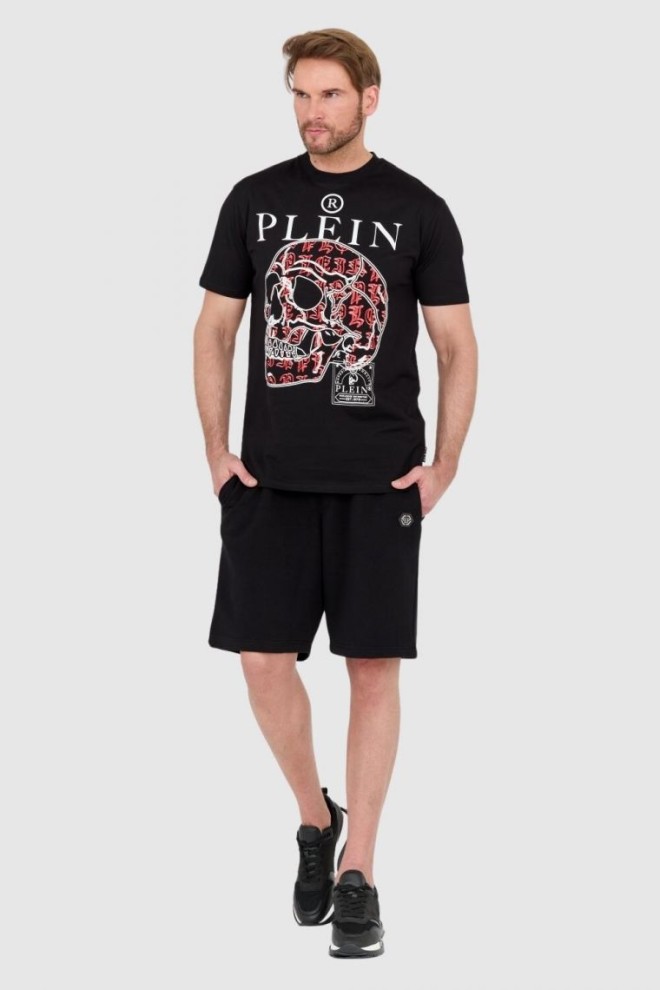 PHILIPP PLEIN Black men's skull t-shirt