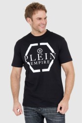 PHILIPP PLEIN Czarny t-shirt męski z logo