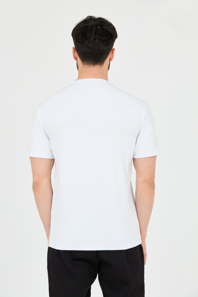 EA7 White t-shirt with holographic logo