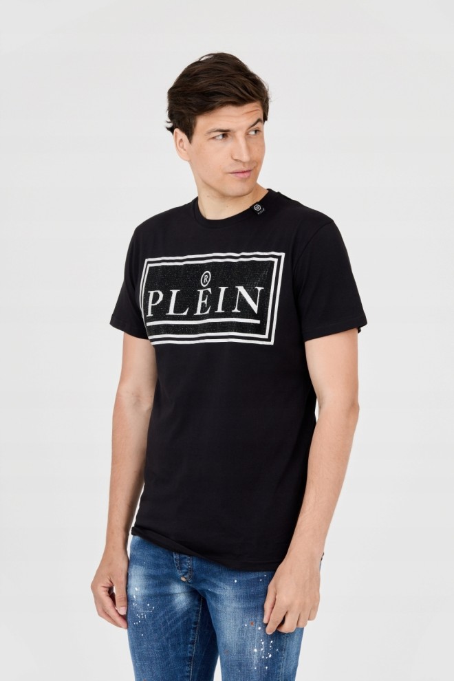 PHILIPP PLEIN T-shirt męski z dużym logo